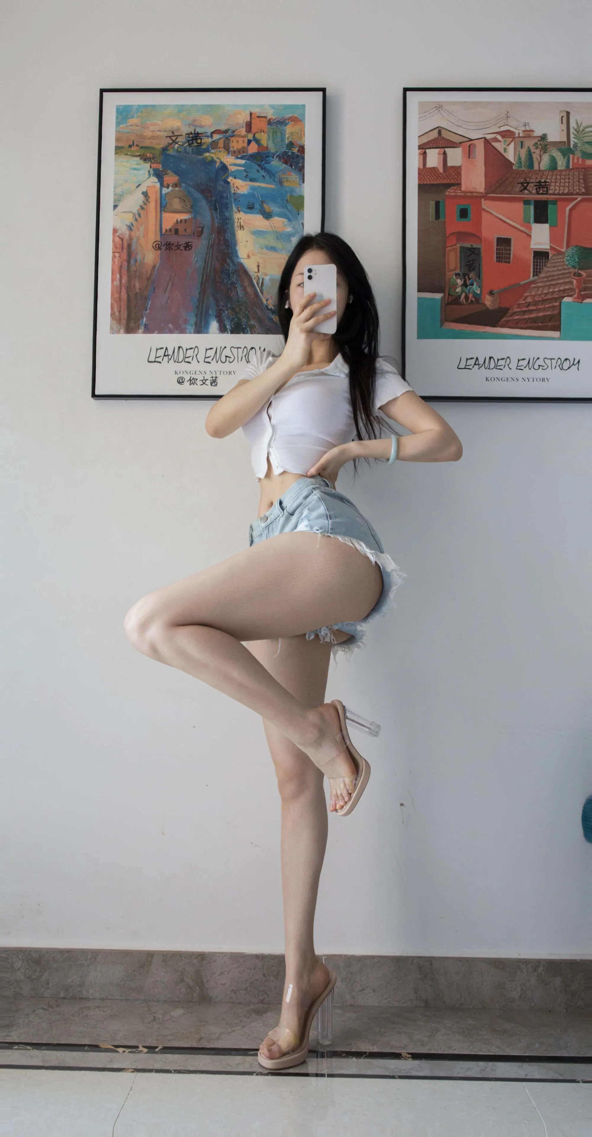 NO.067 Cool文茜-微密圈系列牛仔短裤 [13P]插图6